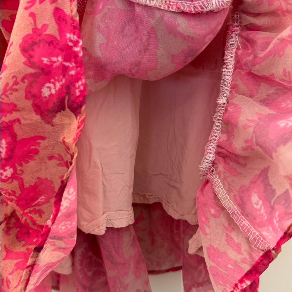 Pink Floral Ruffle Mini Dress - Picture 12 of 12